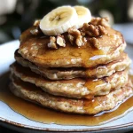 4-Ingredient Flourless Banana-Nut Oatmeal Pancakes with Walnuts: A Wholesome Breakfast Delight
