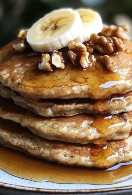 4-Ingredient Flourless Banana-Nut Oatmeal Pancakes with Walnuts: A Wholesome Breakfast Delight