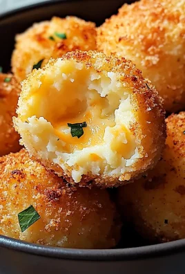 Air Fryer Cheesy Mashed Potato Balls