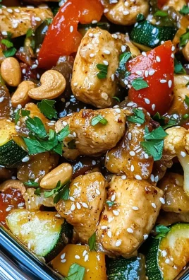 Baked Cashew Chicken And Veggies