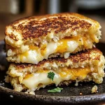Cheesy Cauliflower Grilled Cheese Recipe (Low-Carb)