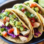 Chicken Tacos with Avocado Salsa