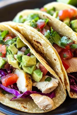 Chicken Tacos with Avocado Salsa