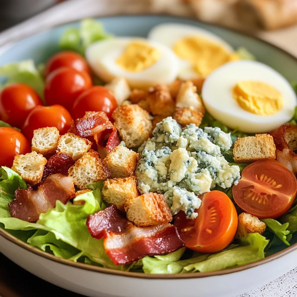 Cobb Salad with Homemade Croutons