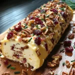 Cranberry Pecan Bacon Cheese Log