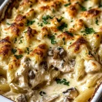 Creamy Chicken Alfredo Pasta Bake