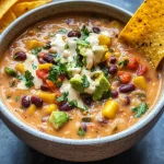 Creamy Vegetarian Tortilla Soup (Easy & Hearty)