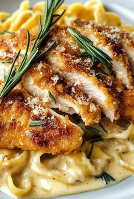 Crispy Chicken with Creamy Pasta