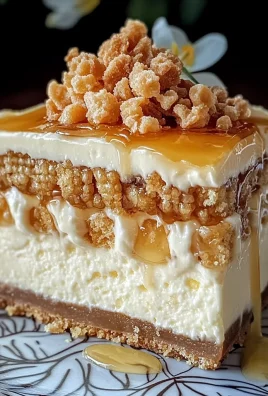 Crunchy & Creamy Honeycomb Cheesecake Cake