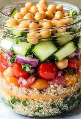 Cucumber Chickpea Salad Jar