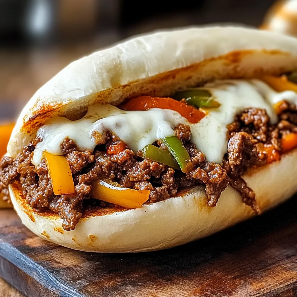 Delicious Philly Cheesesteak Sloppy Joes Recipe in 10 Minutes
