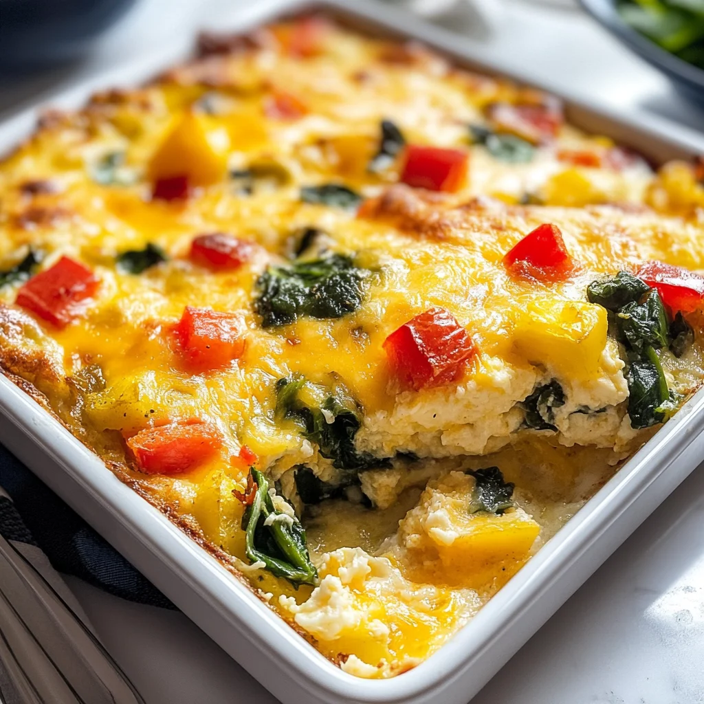 Easy Cottage Cheese Egg Bake