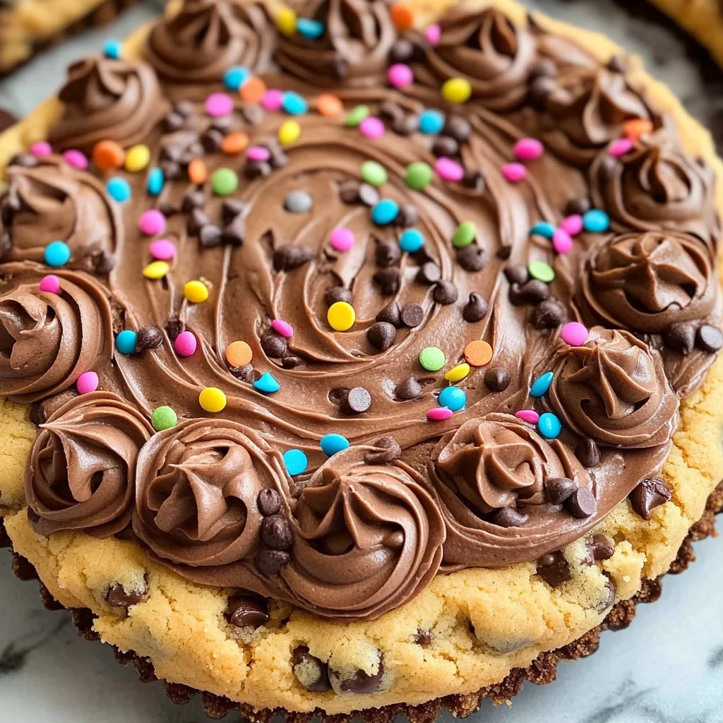 Easy Homemade Chocolate Chip Cookie Cake