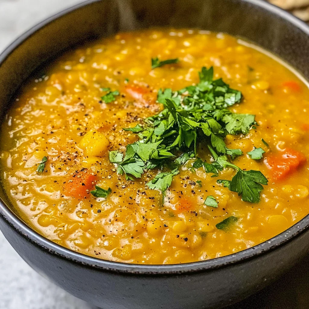 Easy Middle Eastern Red Lentil Soup