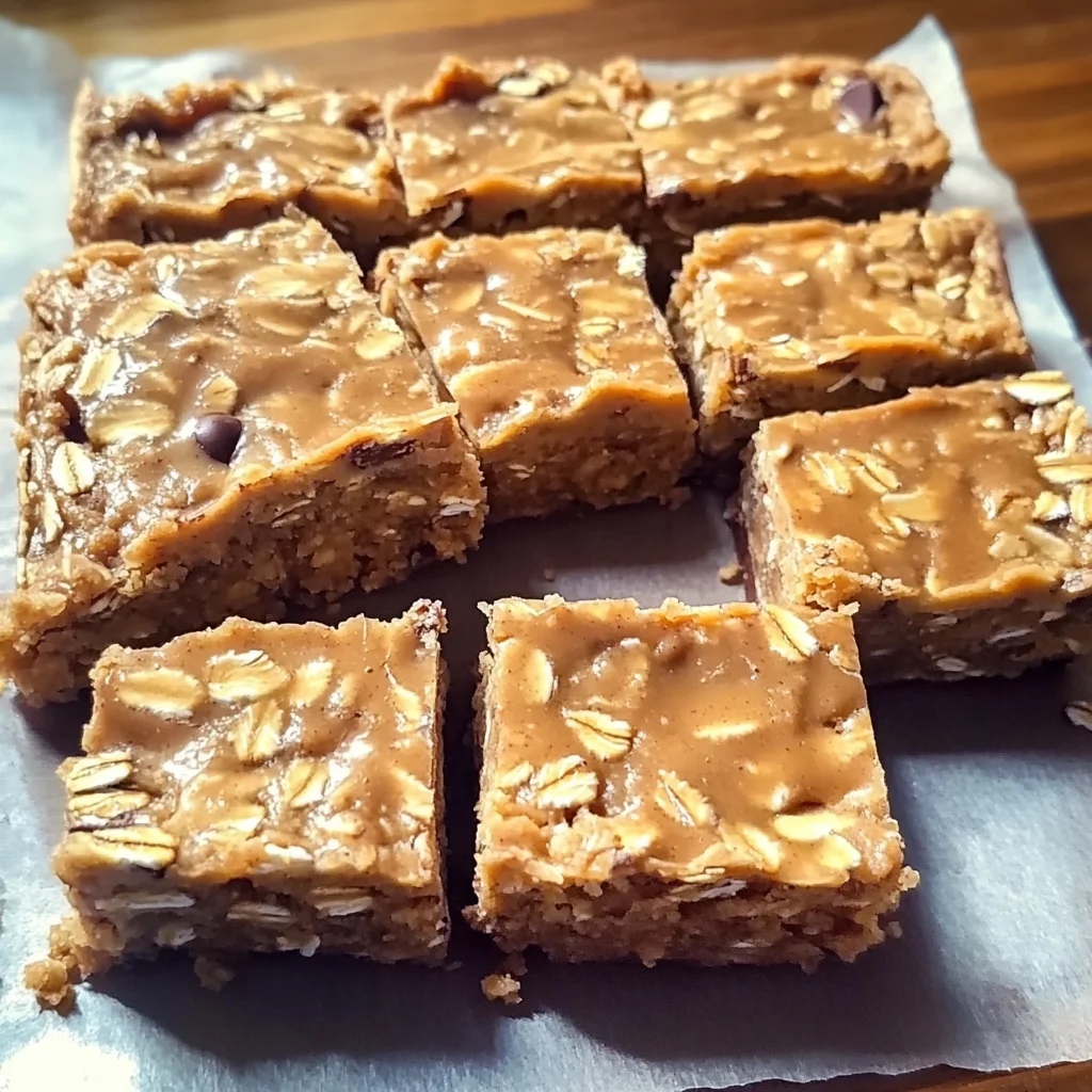 Easy No Bake Peanut Butter Oatmeal Bars
