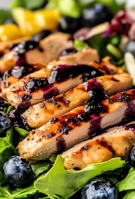 Grilled Chicken Salad with Blueberry Vinaigrette