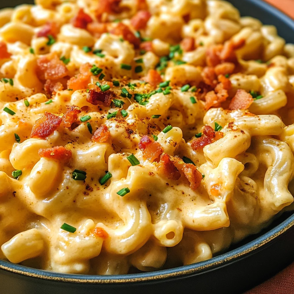 High Protein Buffalo Mac and Cheese (With Soy Curls)