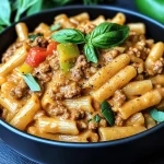 High Protein Creamy Beef Pasta