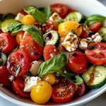 High Protein Tomato Basil Salad