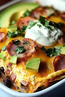 Huevos Rancheros Brunch Casserole with Ham and Cheese A Festive Twist on a Mexican Classic