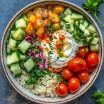 Hummus Quinoa Veggie Bowl