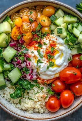 Hummus Quinoa Veggie Bowl