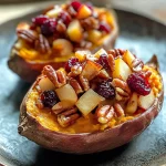 Irresistible Cranberry Apple Twice-Baked Sweet Potatoes