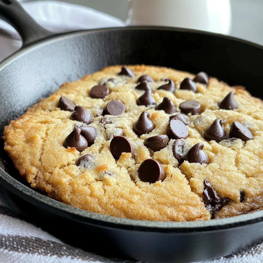 KETO CHOCOLATE CHIP COOKIE SKILLET RECIPE