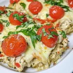 Keto Baked Caprese Chicken Casserole