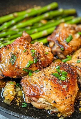 Keto Garlic Butter Chicken Thighs And Asparagus