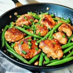 Keto Honey Garlic Chicken and Green Bean Skillet