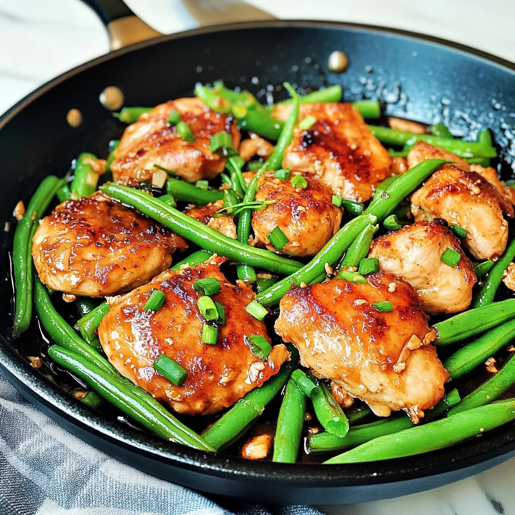 Keto Honey Garlic Chicken and Green Bean Skillet