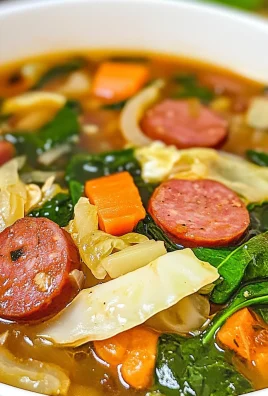 Keto Kielbasa and Vegetable Soup