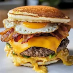 Keto Pancake Breakfast Smashburgers
