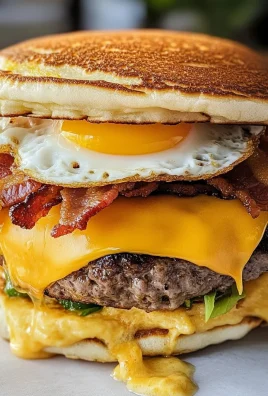 Keto Pancake Breakfast Smashburgers