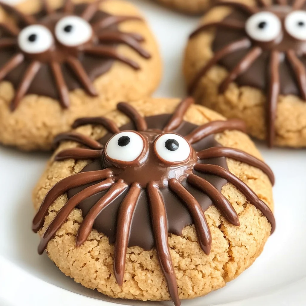 Keto Peanut Butter Spider Cookies