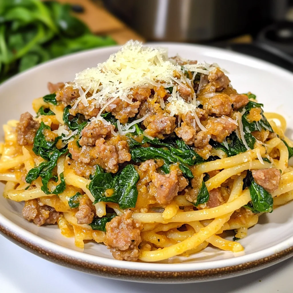 Keto Pumpkin Pasta Sauce With Sausage