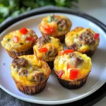 Keto Sausage Egg and Cheese Bites
