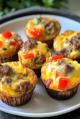 Keto Sausage Egg and Cheese Bites