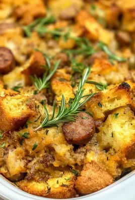 Keto Savory Pumpkin and Sausage Bread Pudding