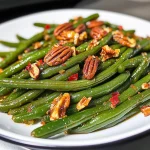Keto Spicy Green Beans with Caramelized Pecans