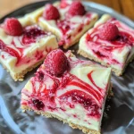 Keto White Chocolate Raspberry Cheesecake Bars