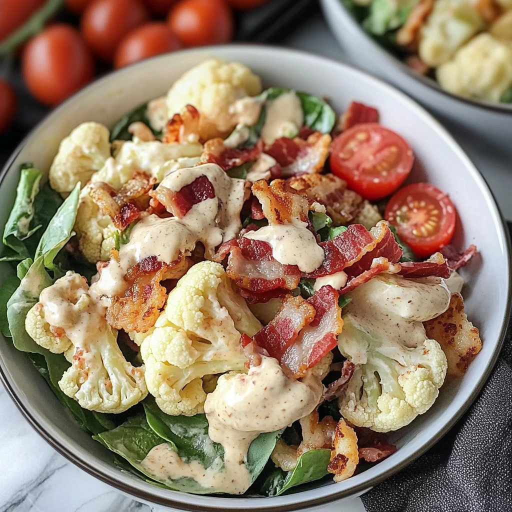 Low-Carb BLT Cauliflower Salad