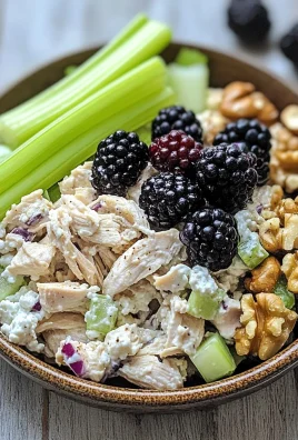 Low Carb Blackberry Cottage Cheese Chicken Salad