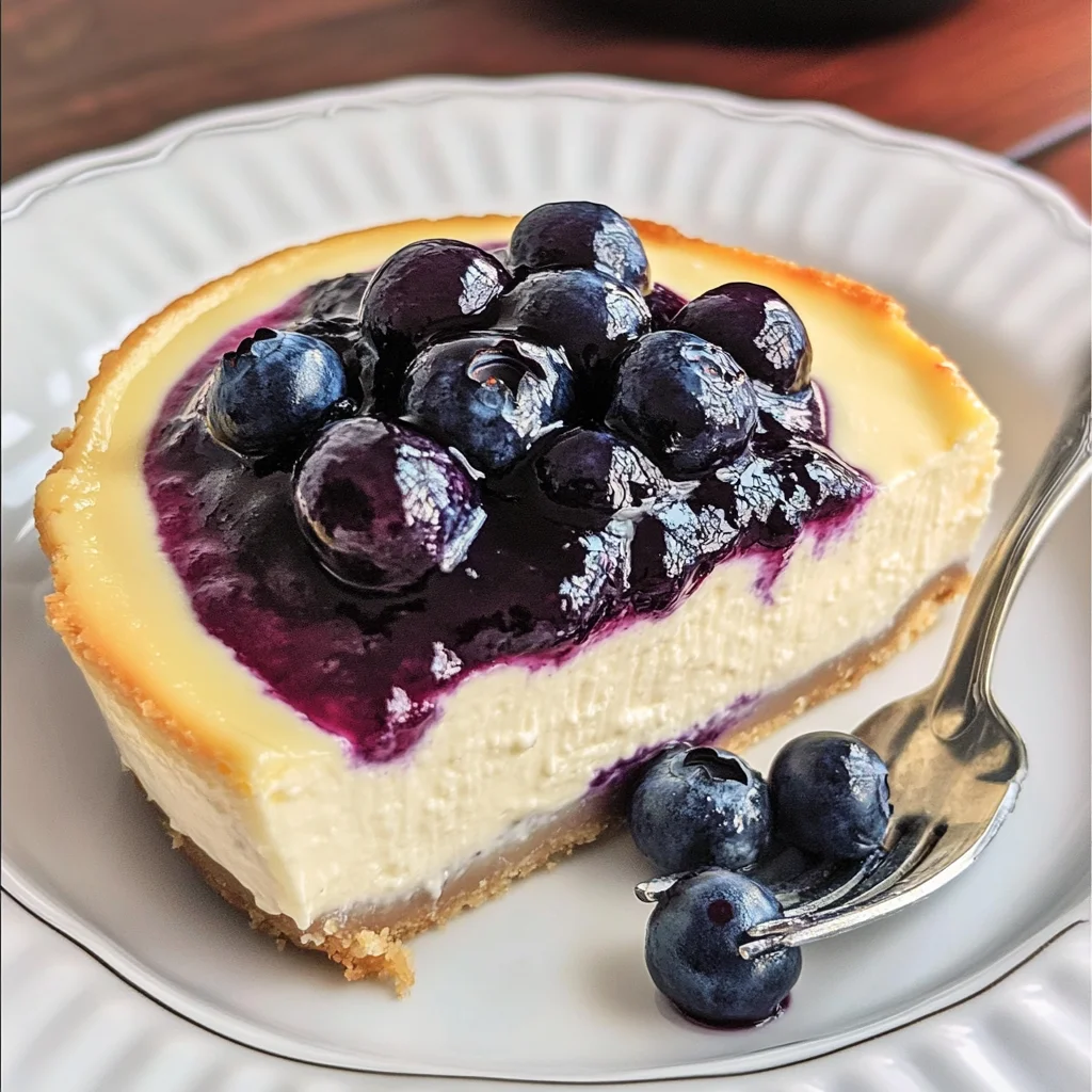 Low Carb Blueberry Yogurt Cheesecake