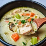 Low Carb Creamy Leftover Turkey Soup