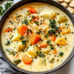 One Pot Creamy Vegetable Soup