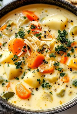 One Pot Creamy Vegetable Soup