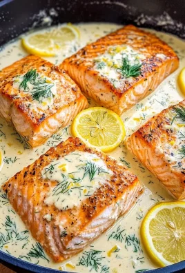 Pan-Seared Salmon in a Creamy Lemon Sauce