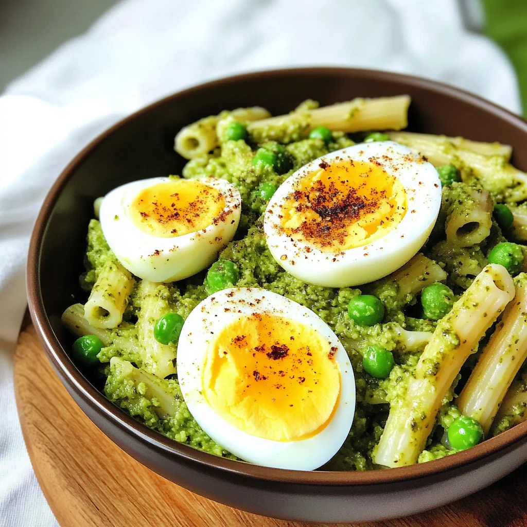 Pea Pesto Pasta Bowl
